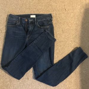 Mother high waisted looker skinny jeans